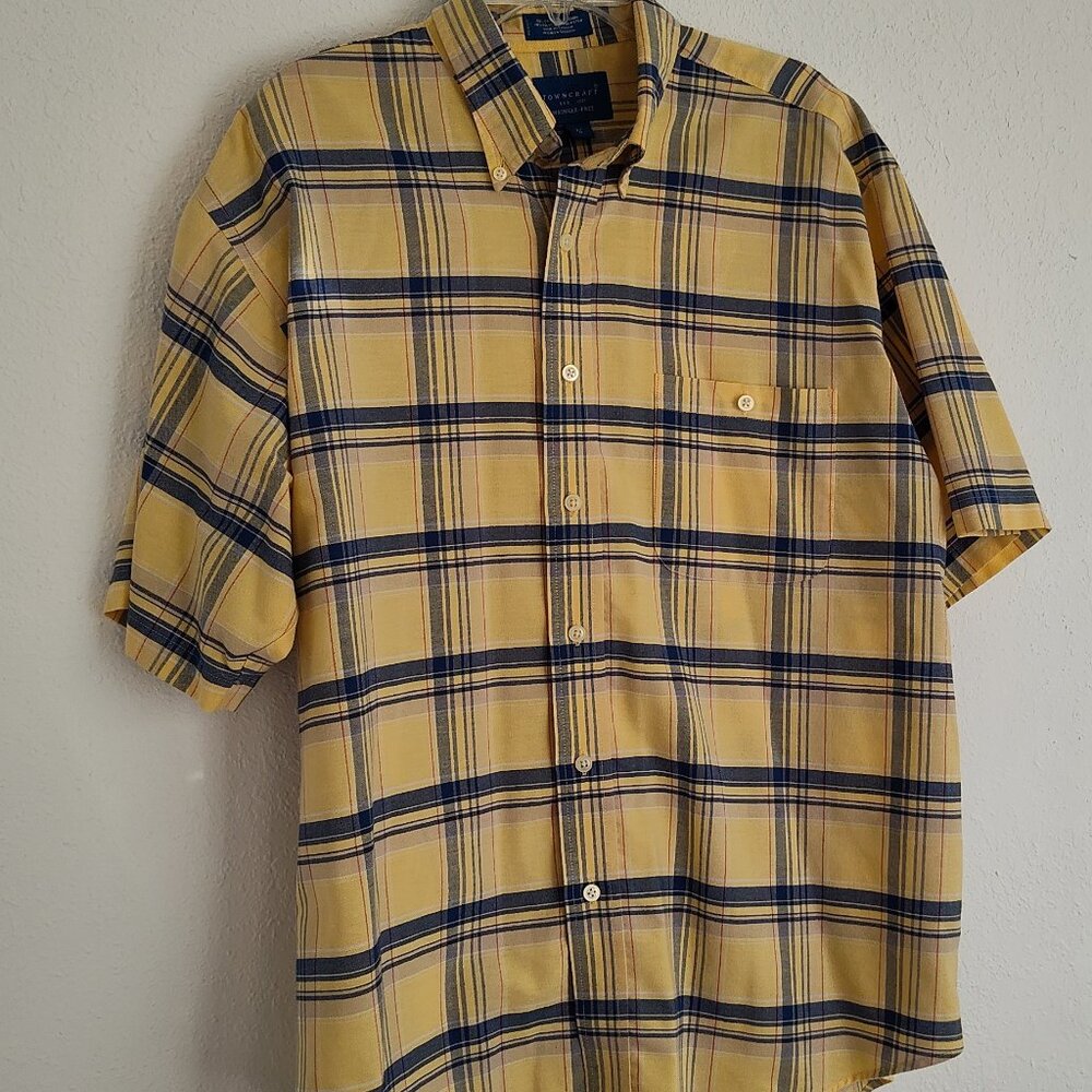 Towncraft, Wrinkle Free, Men’s Plaid Shirt, L